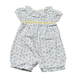 Lalalu' Pagliaccetto Tinta Unita con Stampa per Neonata PAL0013P BIANCO LALALU' 