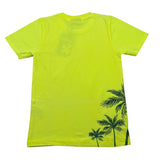 F**K T-Shirt Girocollo Tinta Unit con Stampe per Bambino FJ25J01TS98FY GIALLO FLUO F**K 