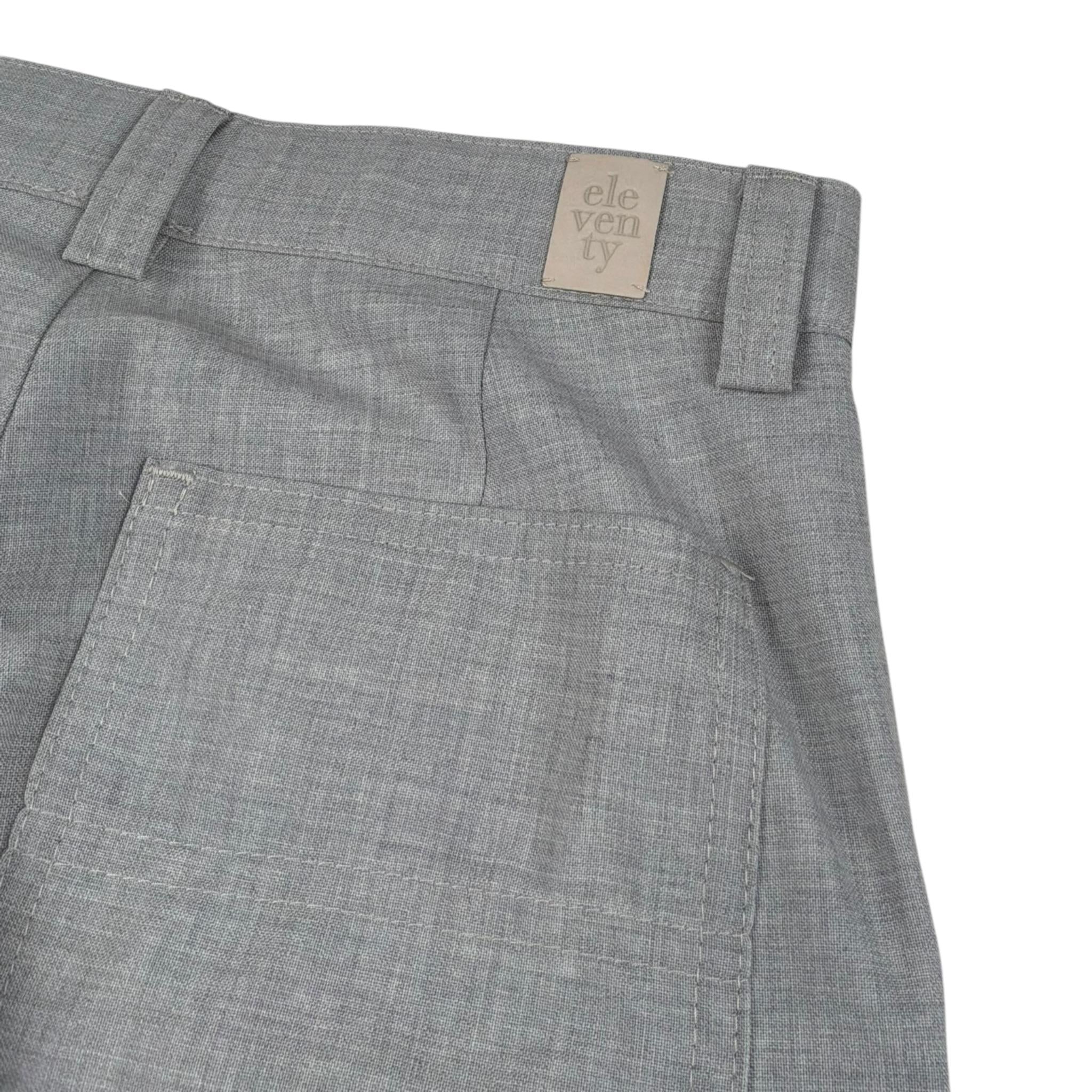 Eleventy Pantalone Tinta Unita con Girovita Regolabile per Bambino EW6P70 GRIGIO ELEVENTY 