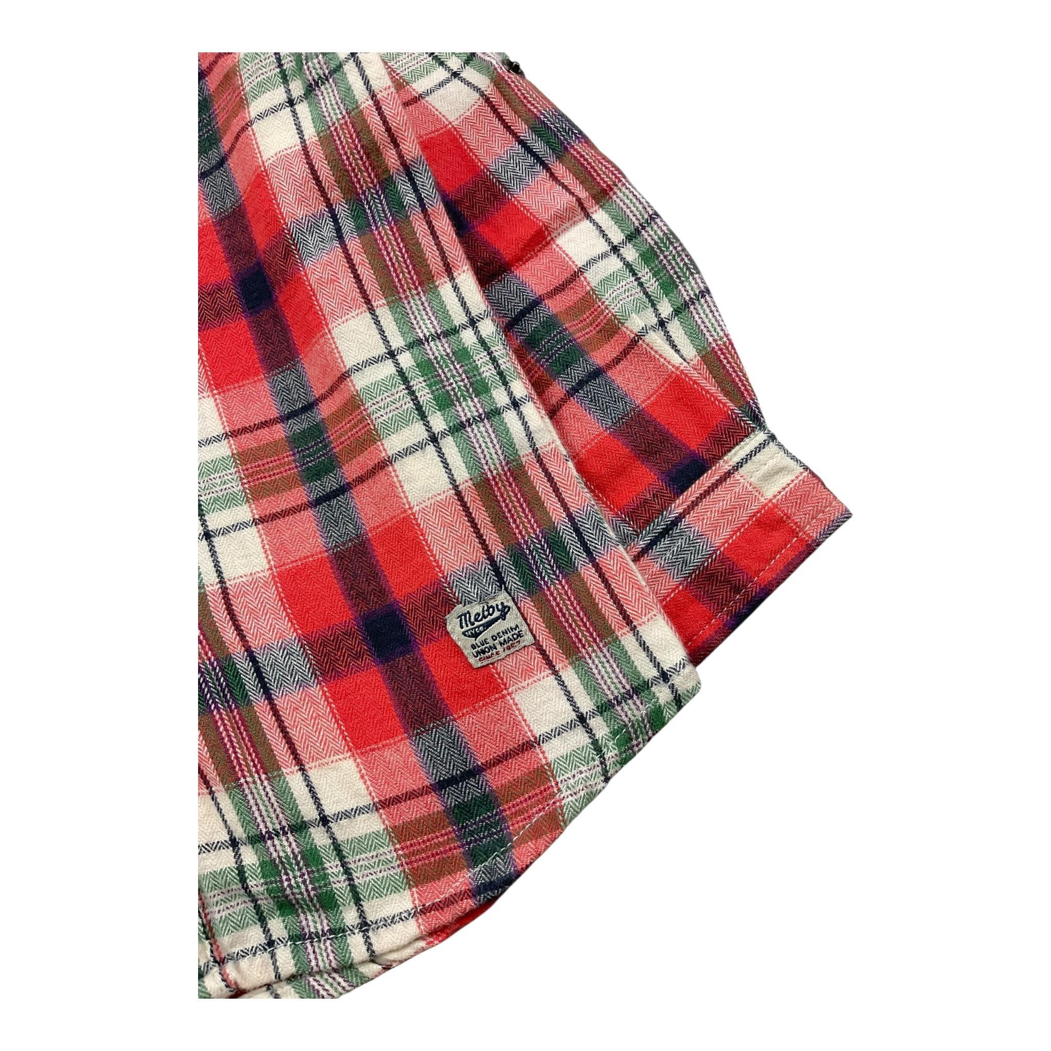 MELBY camicia tinta unita con fantasia a quadri Rosso per Neonato CAM0195 ROSSO MELBY 