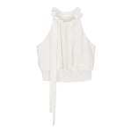 Fun & Fun Camicia Giromanica Tinta Unita per Bambina FNCJSH01080 BIANCO FUN & FUN 