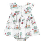 Mayoral Set Abito Mezza Manica Tinta Unita con Culotte per Neonata 1869 BIANCO MAYORAL 