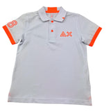 Sun68 Polo Mezza Manica Tinta Unita per Bambino CPA35322 BIANCO SUN68 