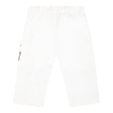 Moschino Pantalone Tinta Unita con Elastico In Vita per Neonato MUP05CN BIANCO MOSCHINO 