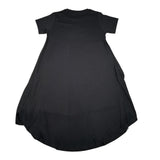 Hinnominate Abito Mezza Manica tinta unita con Stampa Nero per Bambina 3646V0159 NERO HINNOMINATE 