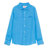 Saint Barth Camicia Manica Lunga Tinta Unita per Bambino AGN00010 TIFFANY SAINT BARTH 