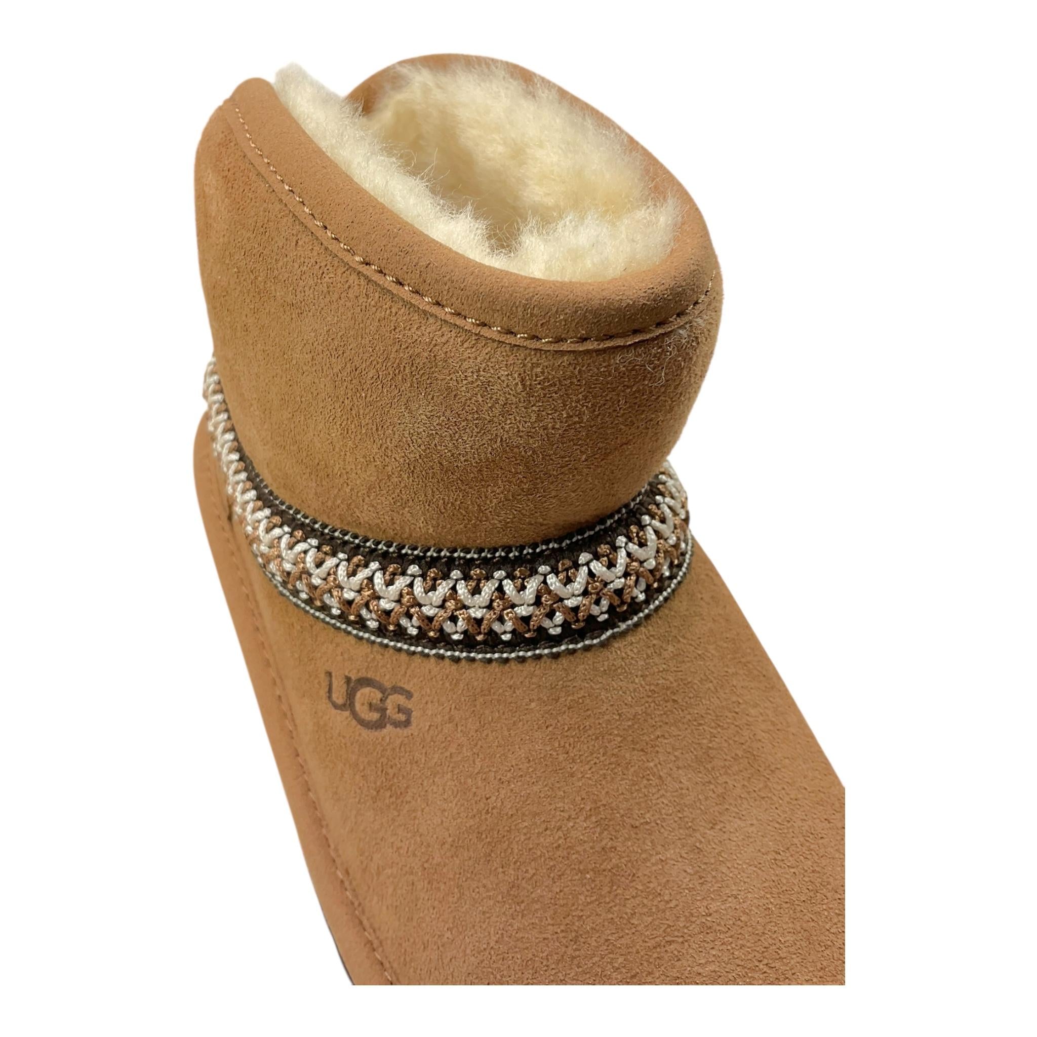 UGG stivaletti tinta unita con pelliccia Cammello per Bambina 1157697K CAMMELLO UGG 