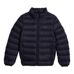 TOMMY HILFIGER giubbino tinta unita con zip e logo Blu per Bambino KS0KS00568 BLU TOMMY HILFIGER 