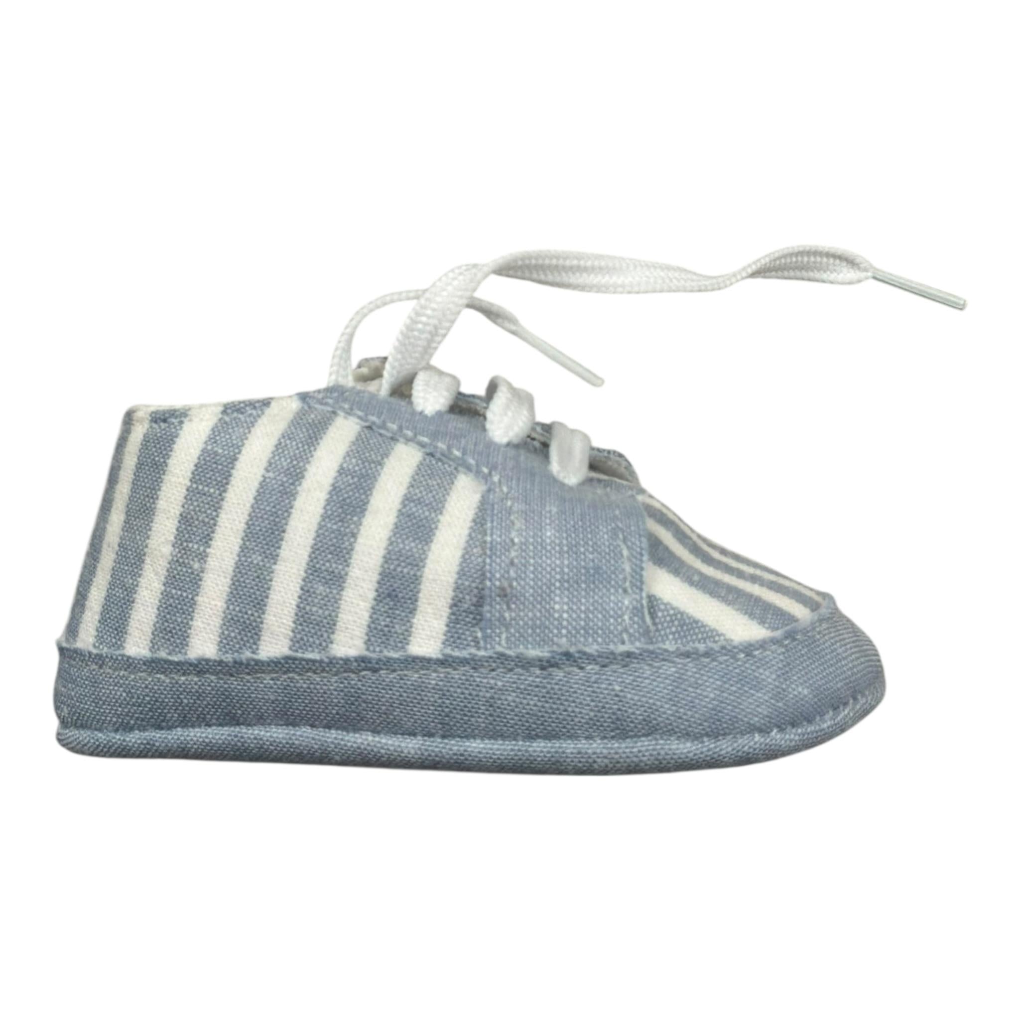 Lalalu' Sneakers Morbide Tinta Unita con Fantasia per Neonato SCL2I AZZURRO LALALU' 
