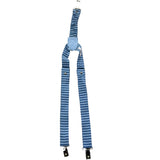 Le Bebe' Bretelle Tinta Unita con Fantasia A Righe per Neonato LBB5361 BLU LE BEBE' 