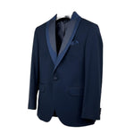 Antonio Notaro Giacca Tinta Unita con Profili Brillantinati per Bambino 2310 BLU ANTONIO NOTARO 