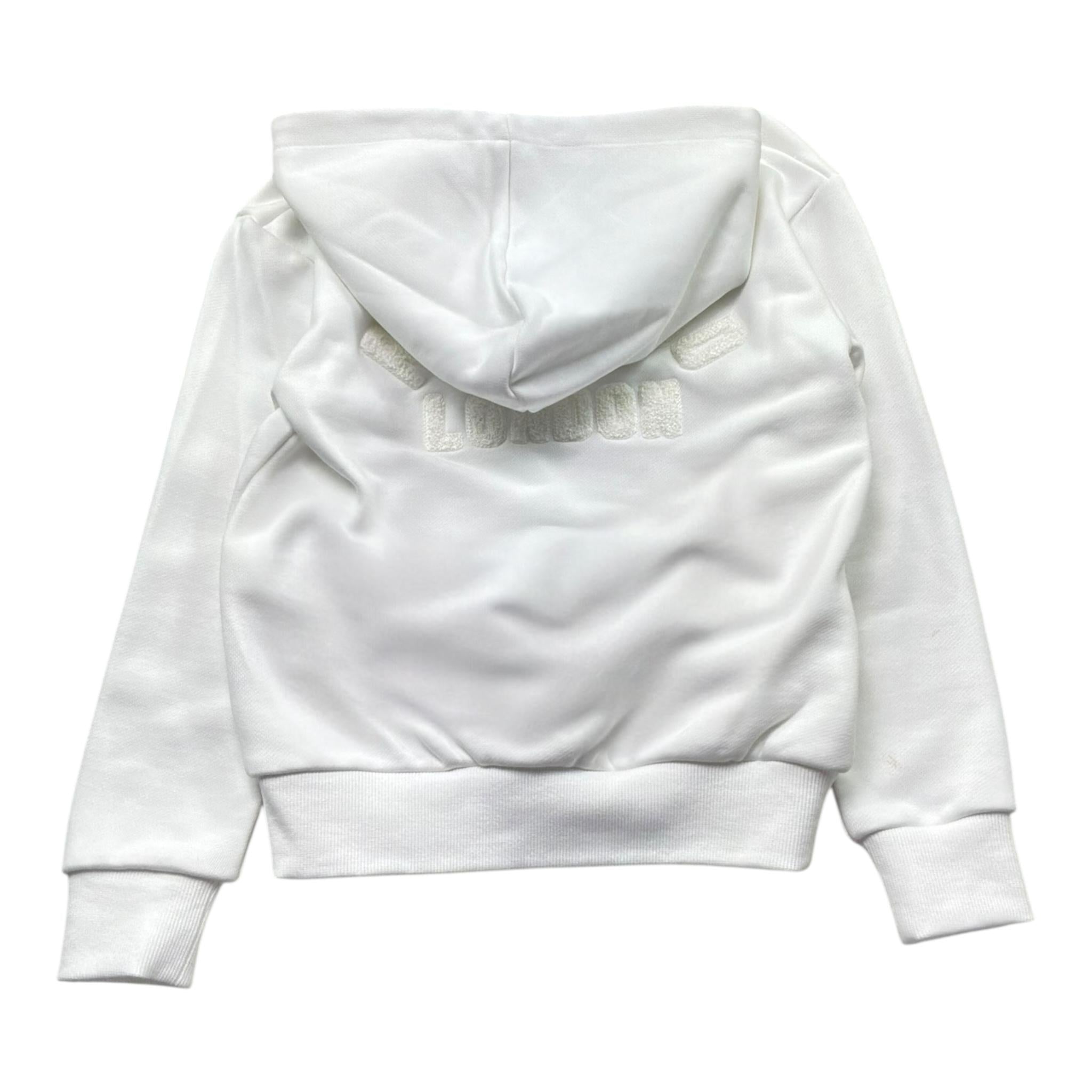 John Richmond Felpa Chiusa con Cappuccio Tinta Unita per Bambino RBP26190FE BIANCO JOHN RICHMOND 