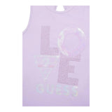 Guess Canotta Tinta Unita con Paillettes per Bambina J4GI15K6YW3 LILLA GUESS 