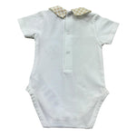 Le Bebe Body Mezza Manica Tinta Unita con Colletto per Neonato LBB5279 BIANCO LE BEBE 