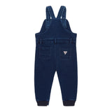 Guess Salopette Tinta Unita In Denim per Neonato I4YD00KARY0 BLU GUESS 