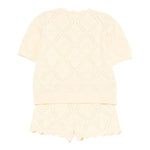 Elisabetta Franchi Completo 2 Pezzi T-Shirt-Bermuda In Filo per Neonata EGCM006 GIALLO ELISABETTA FRANCHI 