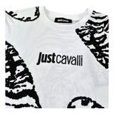 Just Cavalli T-Shirt Girocollo Tinta Unita con Stampe per Bambino JBP26161TS BIANCO JUST CAVALLI 