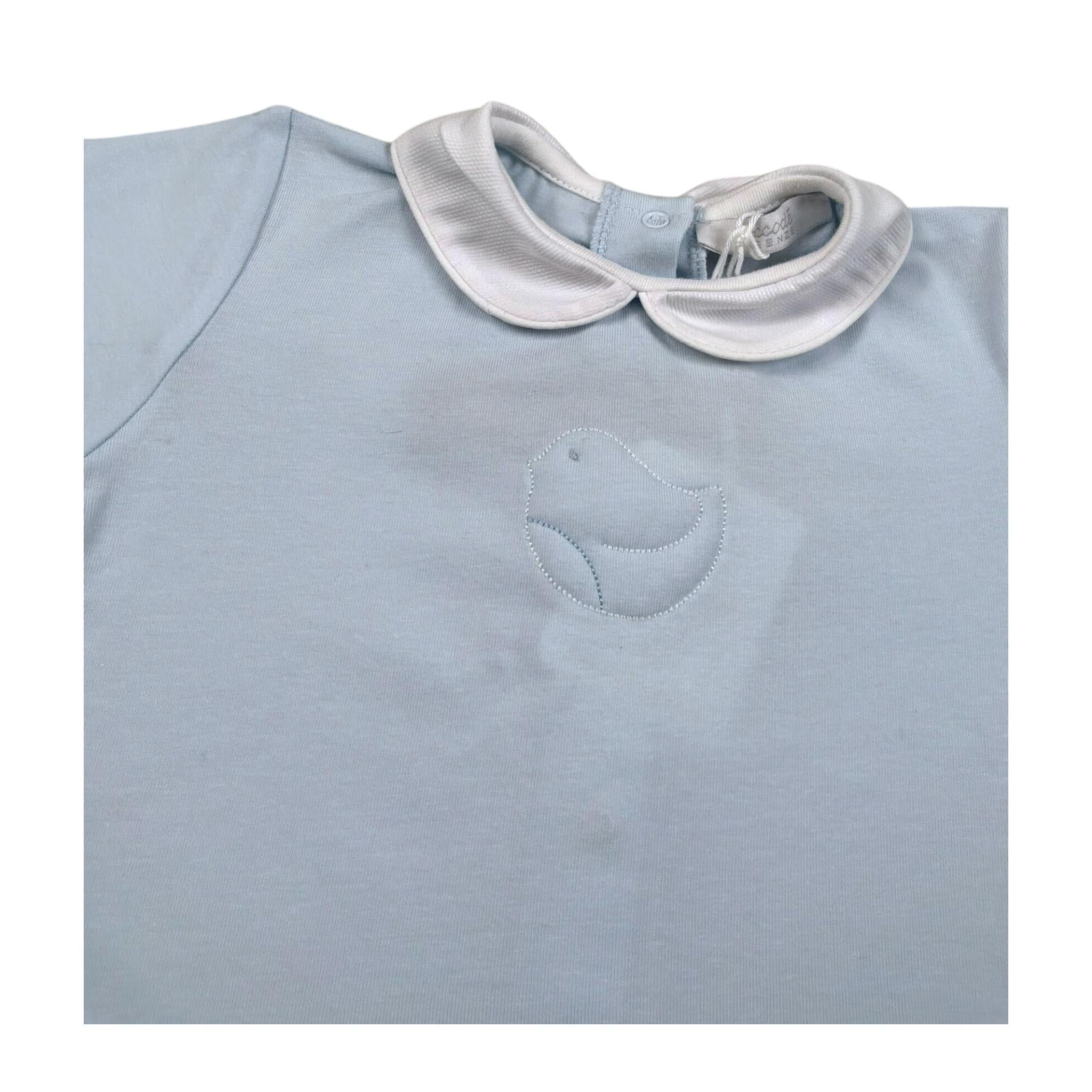 Coccode Completo 2 Pezzi T-Shirt-Culotte Tinta Unita per Neonato C5516777 AZZURRO COCCODE 