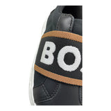 Boss Sneakers Tinta Unita con Logo per Bambino J51655 NERO BOSS 