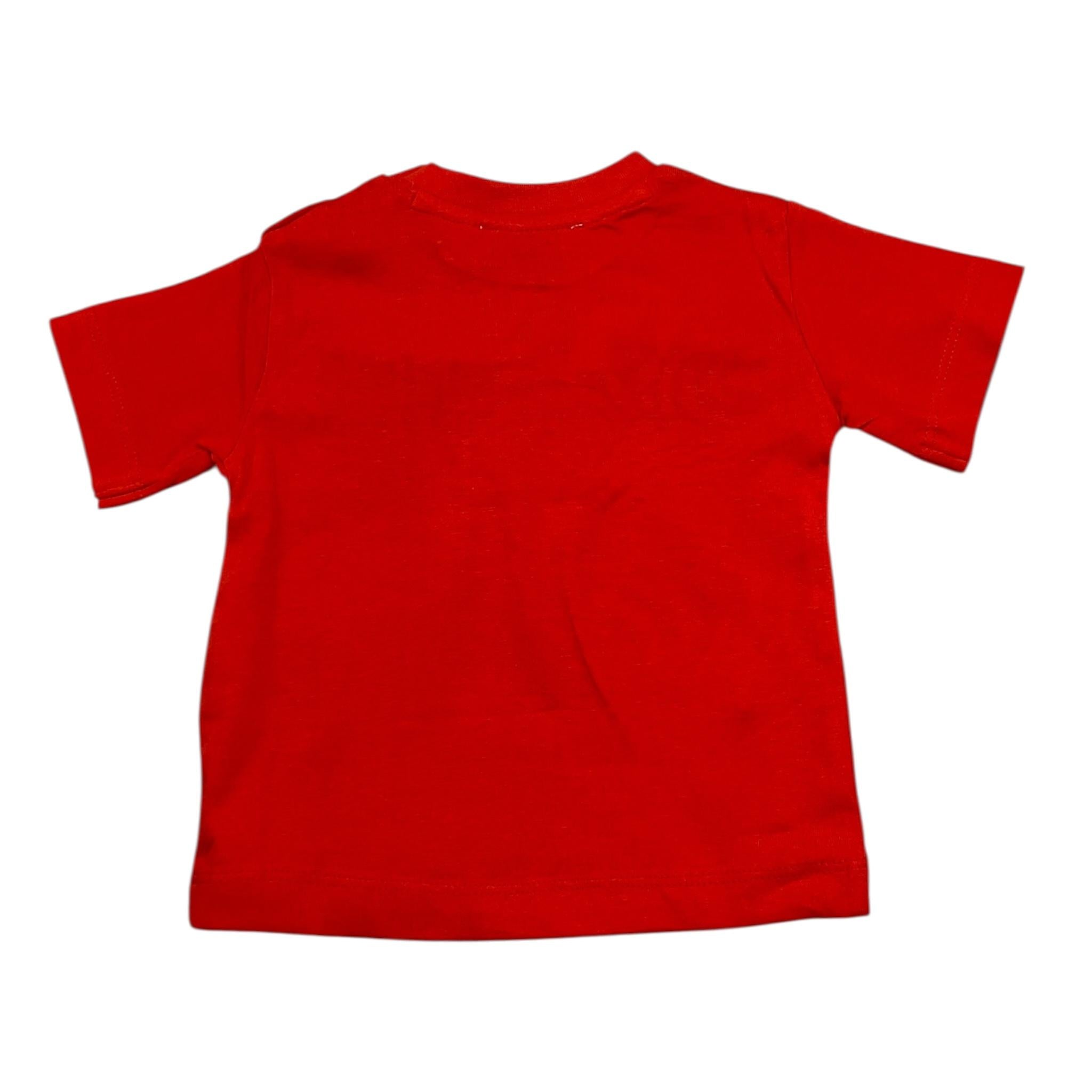 Cesare Paciotti T-Shirt Girocollo Tinta Unita con Stampa per Neonato TSP5103B ROSSO CESARE PACIOTTI 