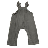 PETIT INDI salopette tinta unita Grigio per Neonata AW24B2311 GRIGIO PETIT INDI 