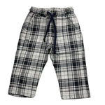 LE BEBE' pantalone tinta unita con fantasia a quadri Grigio per Neonato LBB4398 GRIGIO LE BEBE' 