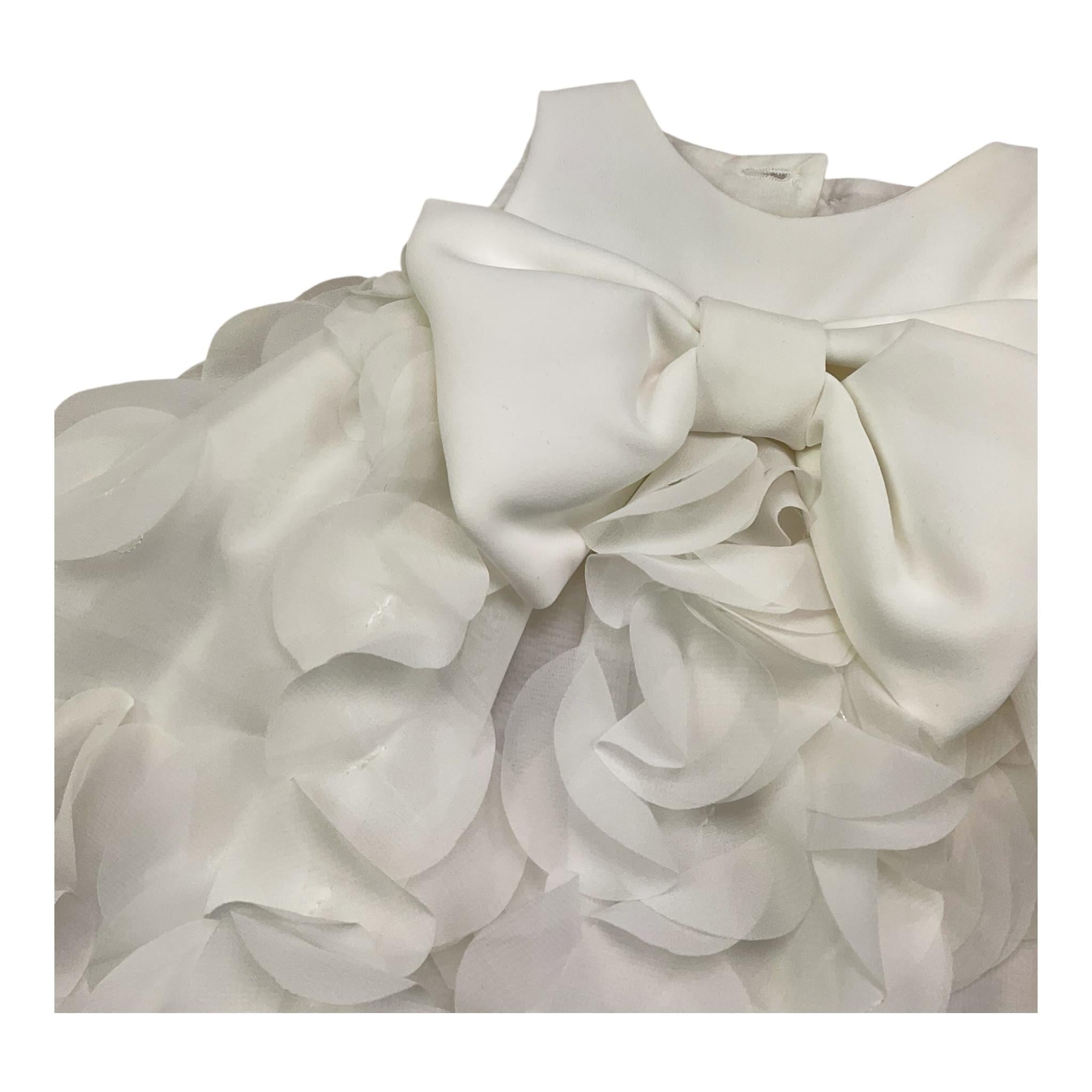 LA STUPENDERIA abito giromanica tinta unita cn culotte Bianco per Neonata CBAB54 BIANCO LA STUPENDERIA 