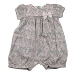 Lalalu' Pagliaccetto Tinta Unita con Stampa Fiori per Neonata PAL0010P ROSA LALALU' 