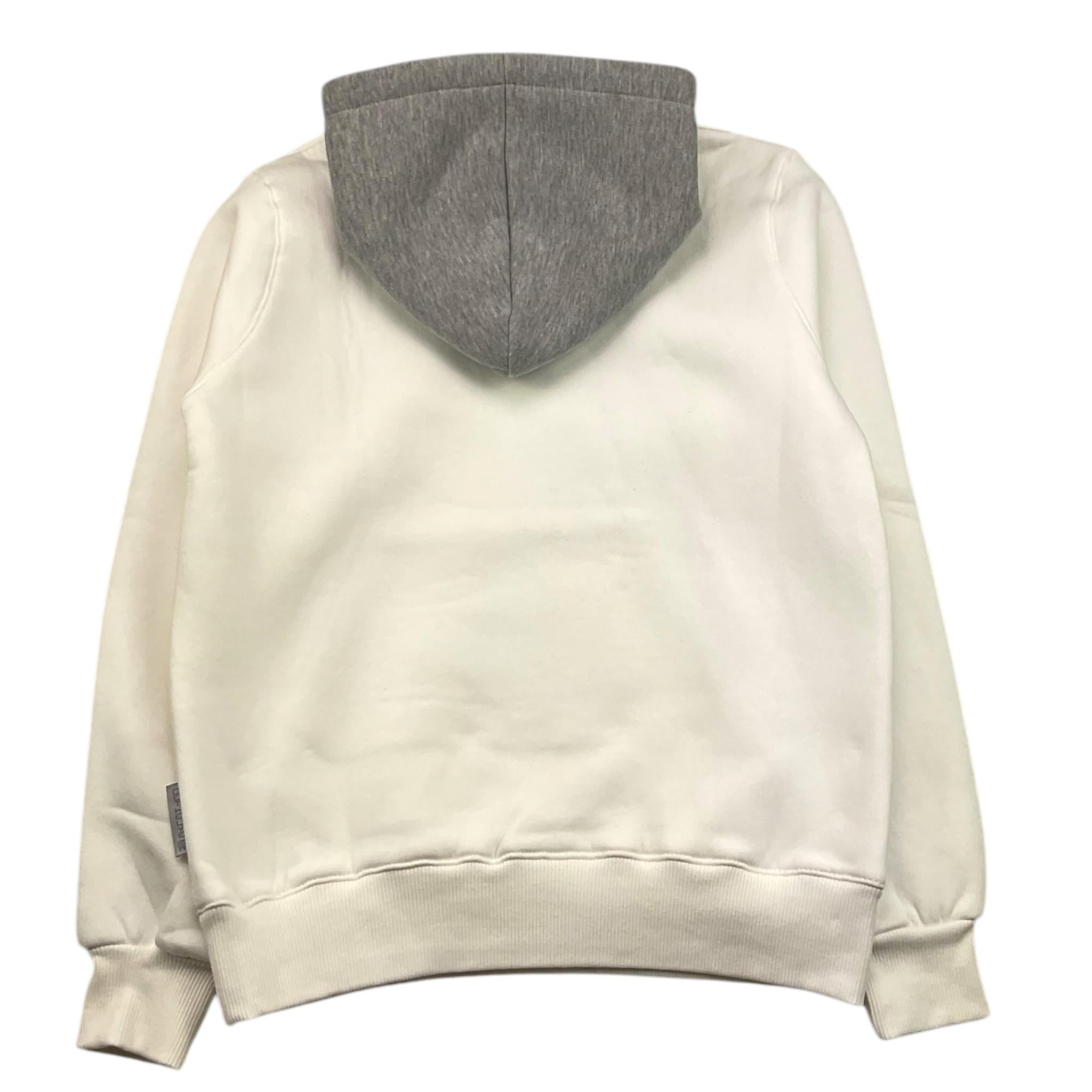 DETWELVE felpa chiusa tinta unita con cappuccio in contrasto Panna per Bambino CB651 PANNA DETWELVE 