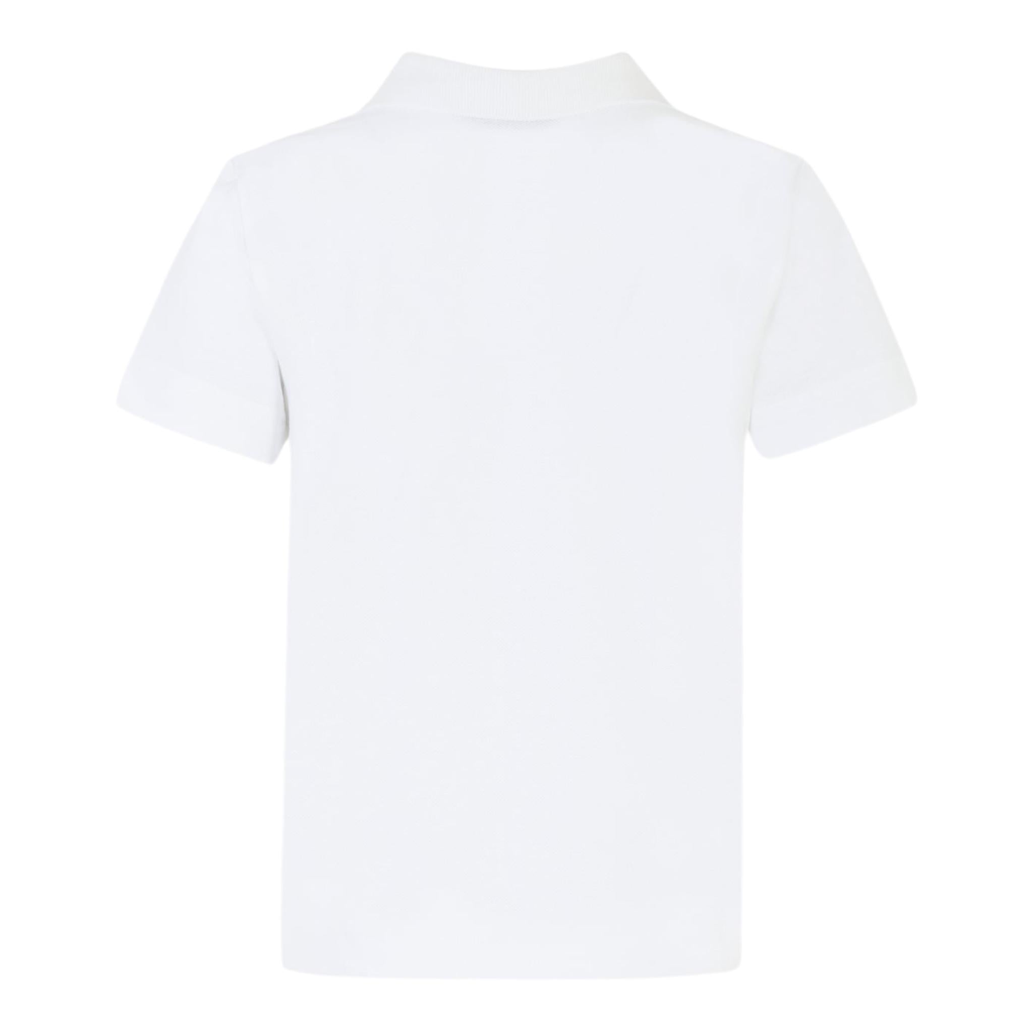 N°21 Polo Mezza Manica Tinta Unita con Stampa per Bambino N2103I BIANCO N°21 