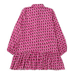 LIU JO abito manica lunga stampa fantasia Fuxia per Bambina GF3027 FUXIA LIU JO 