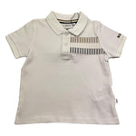 Boss Polo Mezza Manica Tinta Unita per Neonato J52100 BIANCO BOSS 