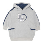 EMPORIO ARMANI abito felpa tinta unita con cappuccio e stampa Grigio per Bambina 6D3A06 GRIGIO EMPORIO ARMANI 