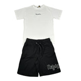 Refrigiwear Completo 2 Pezzi T-Shirt - Bermuda Bicolore per Neonato R1102W25N BIANCO/NERO REFRIGIWEAR 