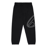 DIESEL pantalone tuta tinta unita con stampa logo Nero per Bambino J01785X NER DIESEL 