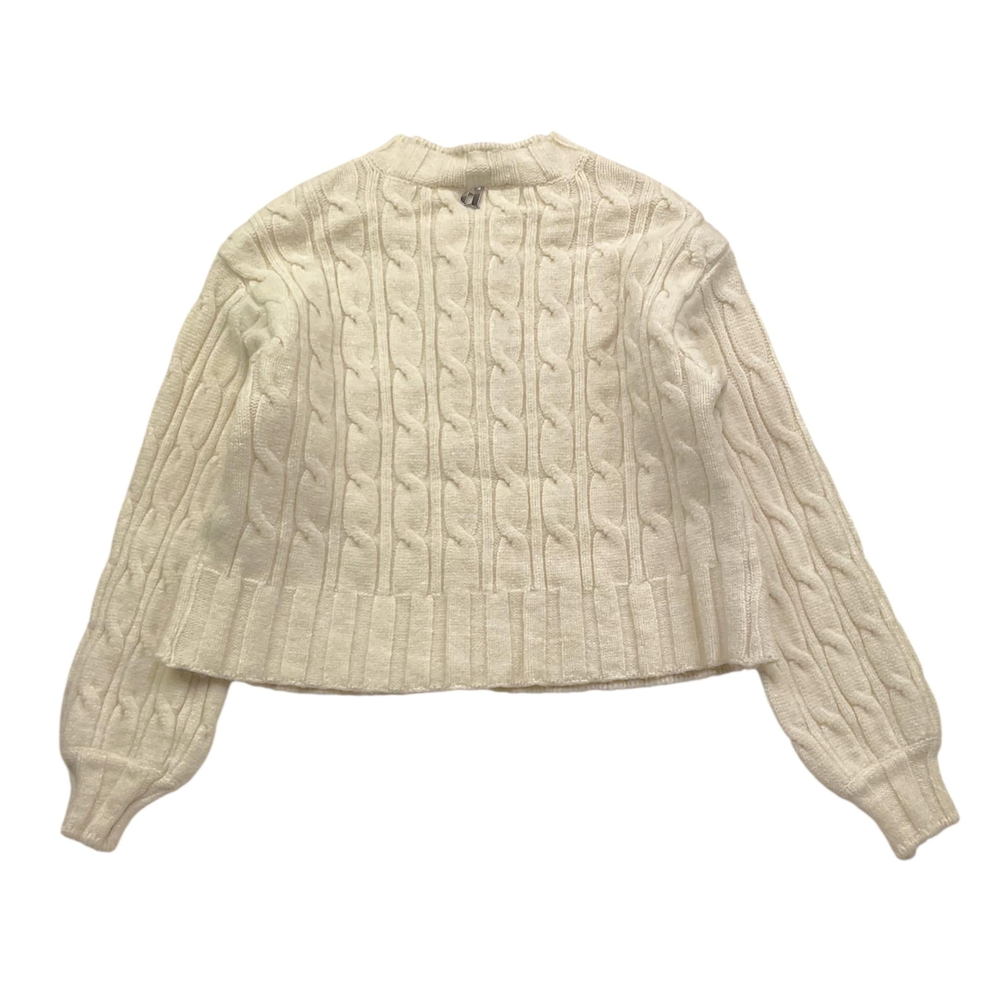 DIXIE cardigan tinta unita con bottoni e trecce Panna per Bambina NB13230G67 PANNA DIXIE 