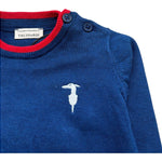 Trussardi Maglia Girocollo Tinta Unita per Neonato TIP26004MA BLU TRUSSARDI 