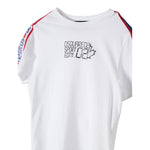 Dsquared2 T-Shirt Girocollo Tnta Unita con Logo per Bambino DQ2176 BIANCO DSQUARED2 