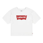 Levi'S T-Shirt Girocollo Tinta Unita con Logo per Bambina 3E0220 BIANCO LEVI'S 