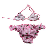 Saint Barth Costume 2 Pezzi Triangolo-Slip Tinta Unita Fantasia  per Neonata CRIS003X ROSA SAINT BARTH 