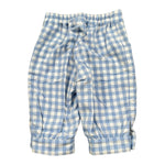 Colori Chiari Completo 2 Pezzi Camicia-Pantalone Bicolore con Fantasia A Quadri Bianco/Azzurro per Neonato MN403080 BIANCO/AZZURRO COLORI CHIARI 