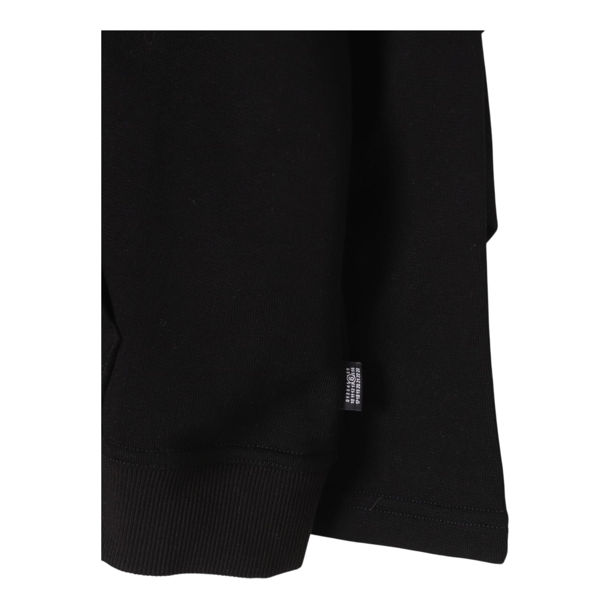 Maison Margiela Felpa Tinta Unita con Cappuccio per Bambino M60767 NERO MAISON MARGIELA 