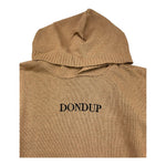 DONDUP maglia tinta unita cn cappuccio e ricamo logo Beige per Bambino DMMA53C BEIGE DONDUP 