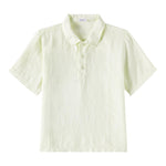 Il Gufo Camicia Mezza Manica Tinta Unita per Bambino P25PC060L6006 VERDE IL GUFO 