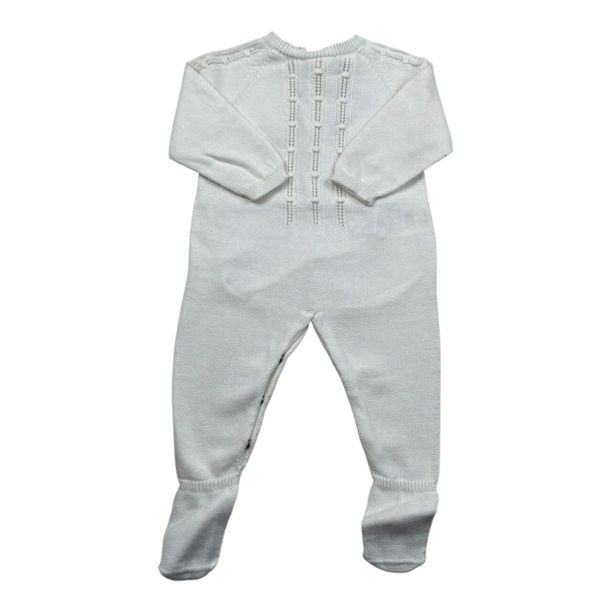 Wedoble Tutina Manica Lunga Tinta Unita per Neonato V2401346A BIANCO WEDOBLE 