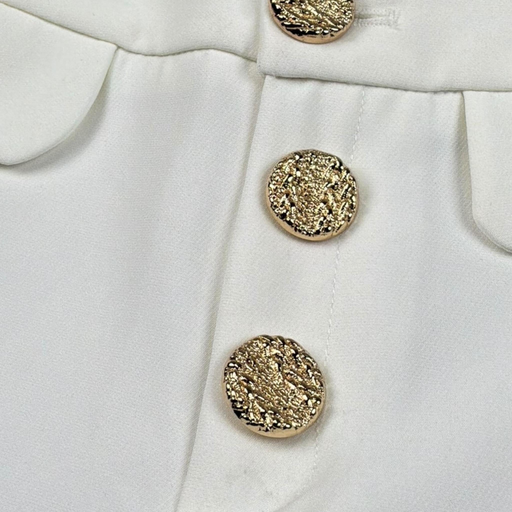 Fun & Fun Short Tinta Unita con Girovita Regolabile per Bambina FNCJSO16381 PANNA FUN & FUN 