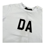 Daniele Alessandrini T-Shirt Girocollo Tinta Unita con Stampa per Neonato 1296M00270XX BIANCO DANIELE ALESSANDRINI 