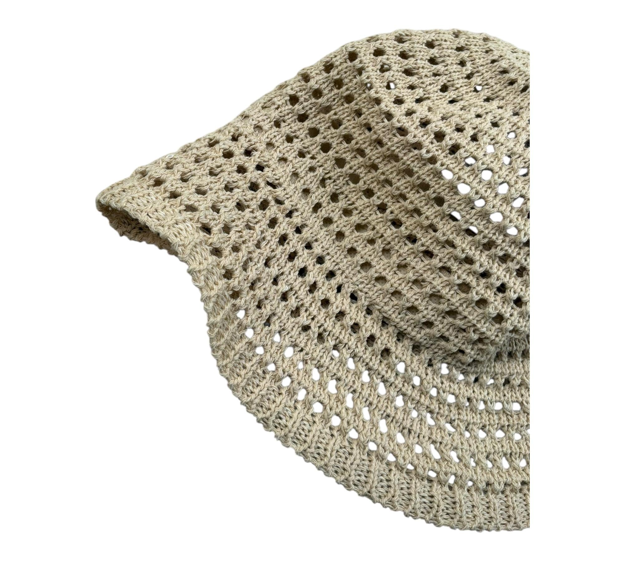 Max&Co. Cappello Tinta Unita Traforato per Bambina MX0178 BEIGE MAX&Co. 