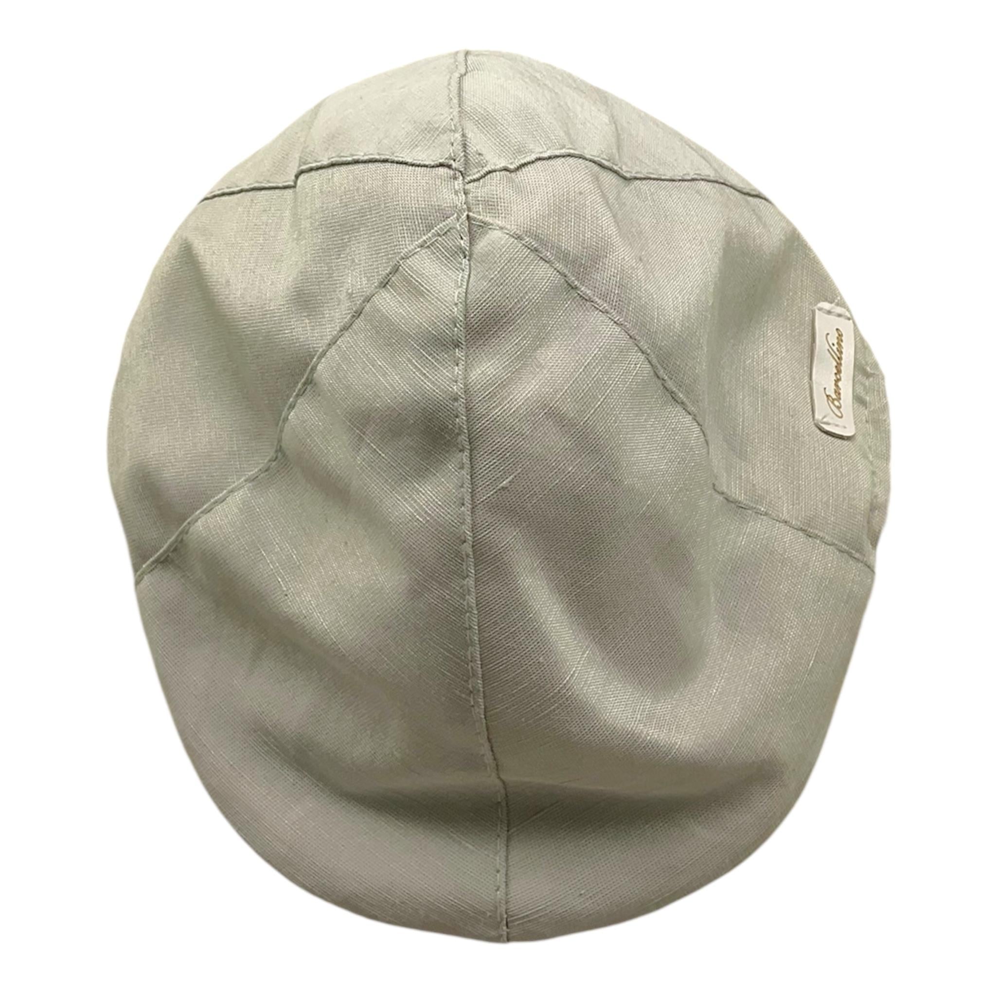 Barcellino Cappello Tinta Unita Modello Coppola per Neonato 120711B VERDE BARCELLINO 