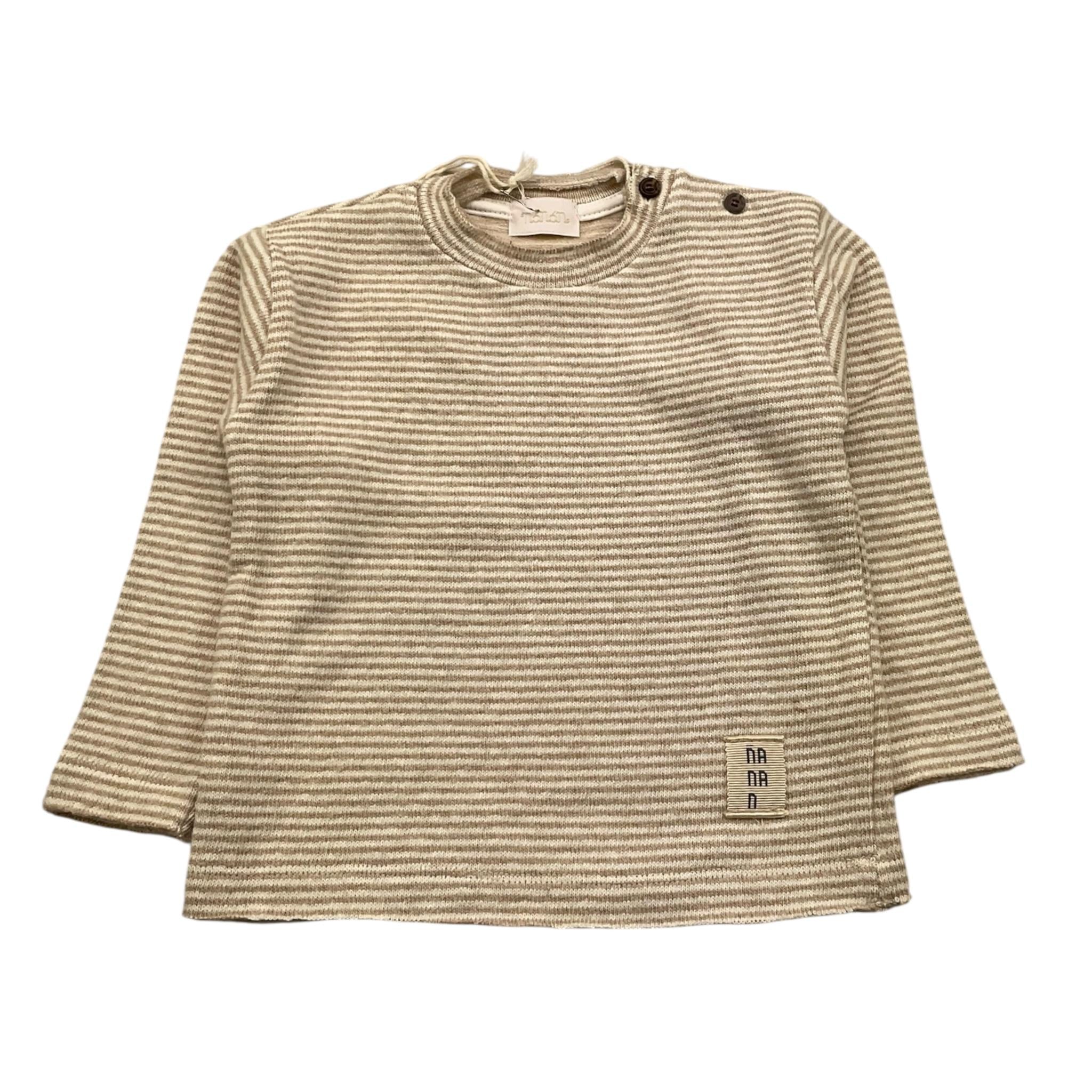 NANAN maglia girocollo fantasia a righe Panna per Neonato I2309809BE PANNA NANAN 